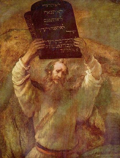 Moses mit den Gesetzestafeln, REMBRANDT Harmenszoon van Rijn